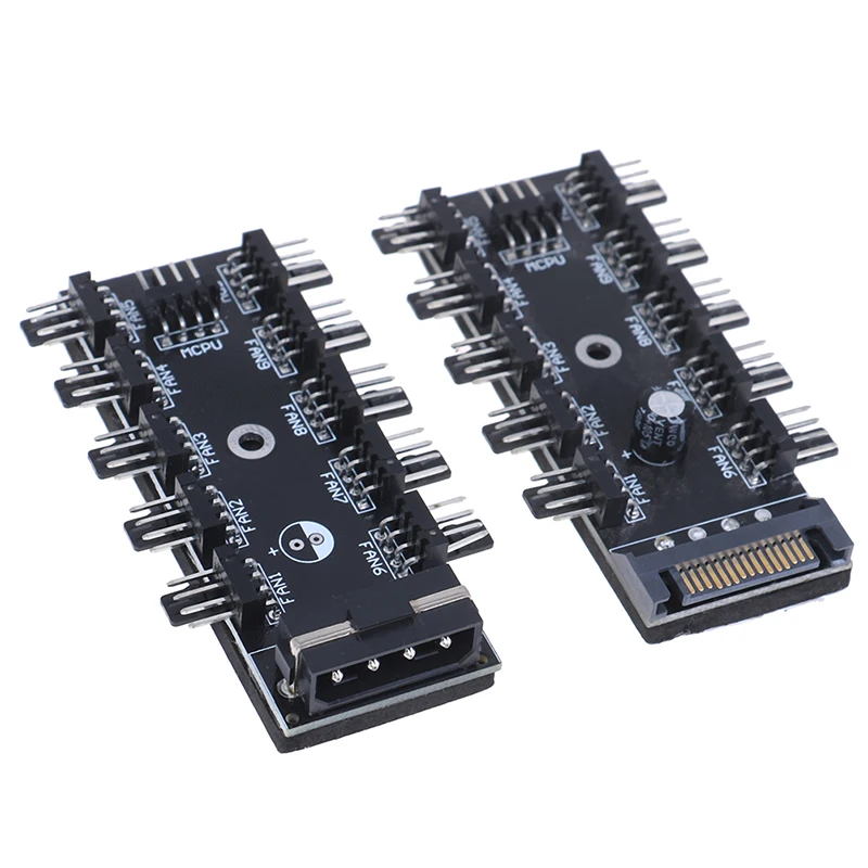 Регулятор скорости ступицы вентилятора 12V 10 Way 4pin для корпуса компьютера с PWM соединительный кабель cpu вентилятор специальный интерфейс PWM