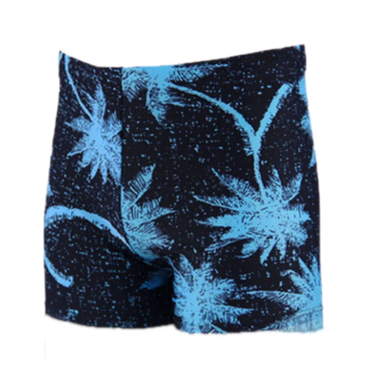 

Coconut Trees Printed Swimming Trunks Fashion Men Leveling Feet Swimming Trunks Large Size Lard-bucket Swimming Trunks 925