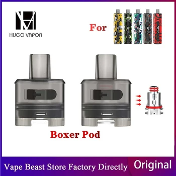 

2pcs Original Hugo Vapor Boxer Pod 3.5ml Capacity For Hugo Vapor Boxer AIO Kit Fit 0.4ohm Mesh Coil Replacement Refillable Pod
