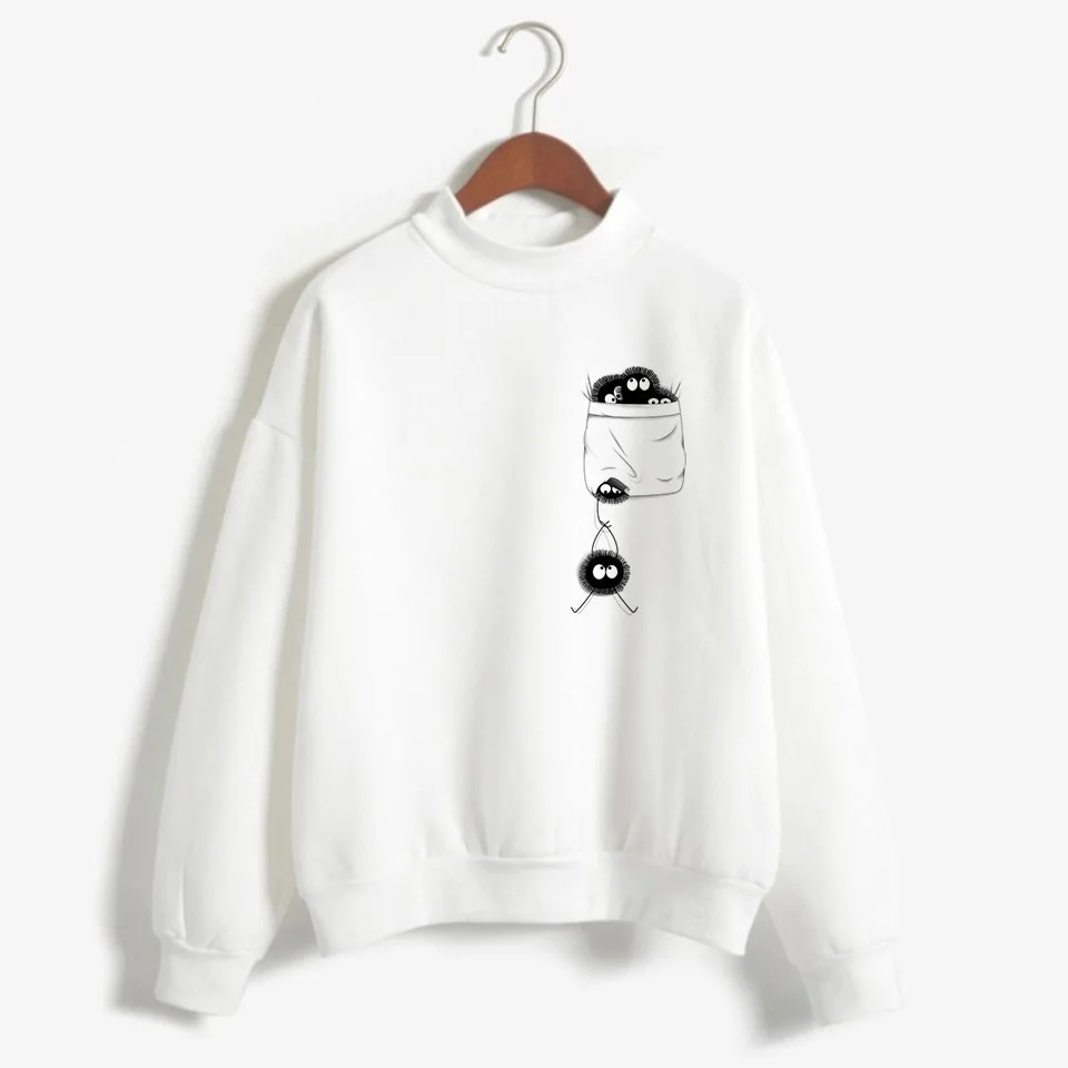 spirited away totoro Japanese hood women hoodie Studio Ghibli kawaii Sweatshirt Oversized cartoon female ulzzang anime