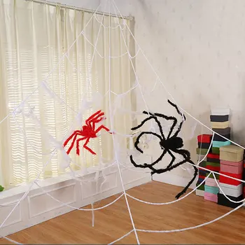 

Simulation Spider Web Net Halloween Home Decration Spider Web Triangle Net Outdoor Halloween Decoration Prop
