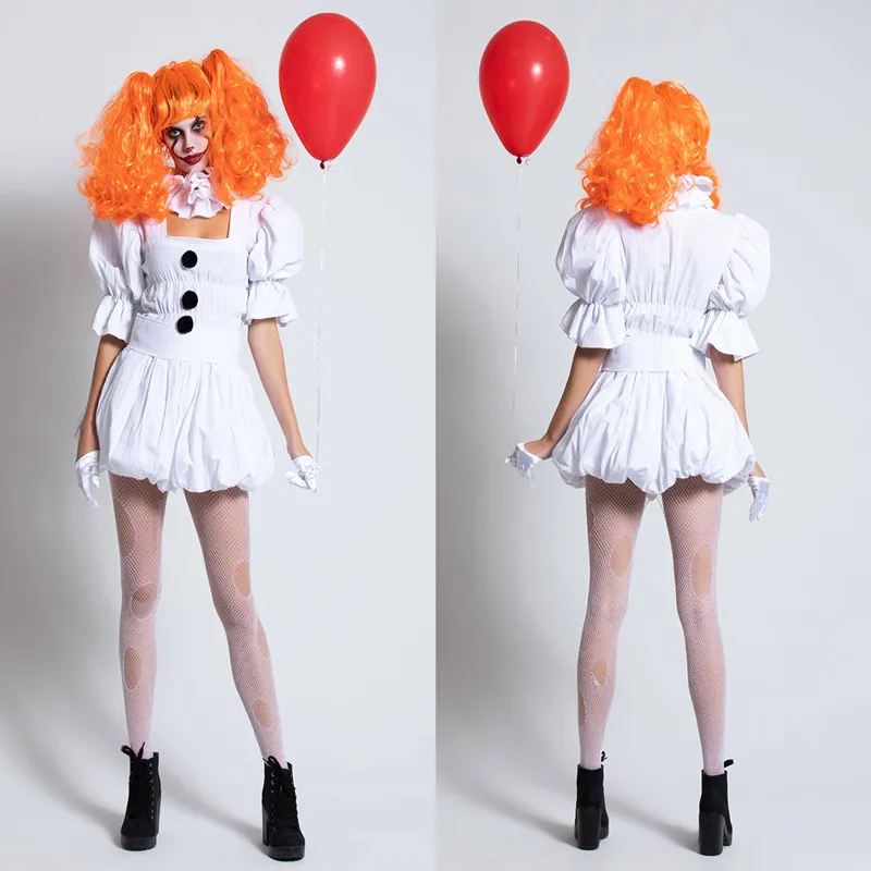 

Code Division Photo Shoot Halloween Stage Cosplay Clothes Clown hui hun Men'S Wear WOMEN'S Dress Character Play Set Game Uniform