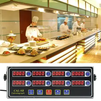 

Portable Calculagraph 8 Channel Digital Timer Kitchen Cooking Timing LCD Display Clock Shaking Reminder