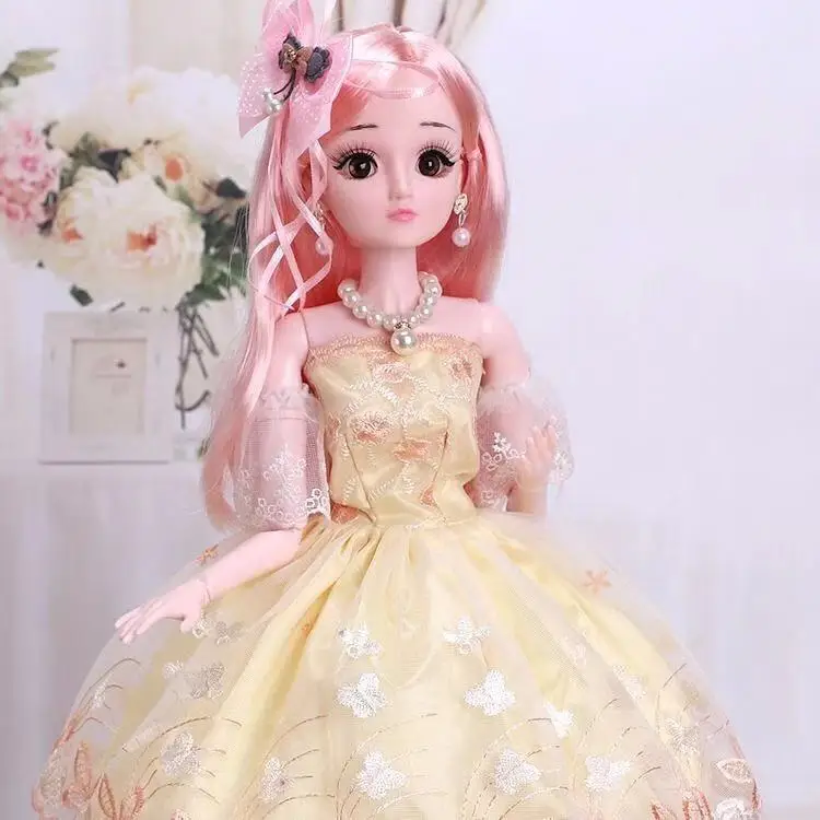 1/3 60 см 20 подвижная шарнирная кукла BJD игрушка мода 3D глаза куклы с одеждой ювелирные изделия обувь аксессуары Игрушки для девочек - Цвет: no box 60cm