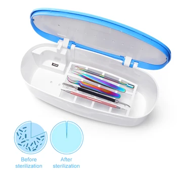 

Nail Sterilizer Disinfection For Nail Nipper Tweezers Disinfector Box Smart Sensing Sponge Brush Cleaner Box Nail Tools