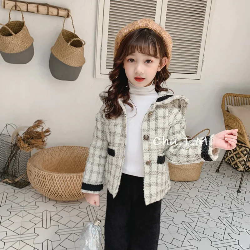 

Children's 2019 autumn and winter new children's jacket women's small fragrance jacket quilted coat