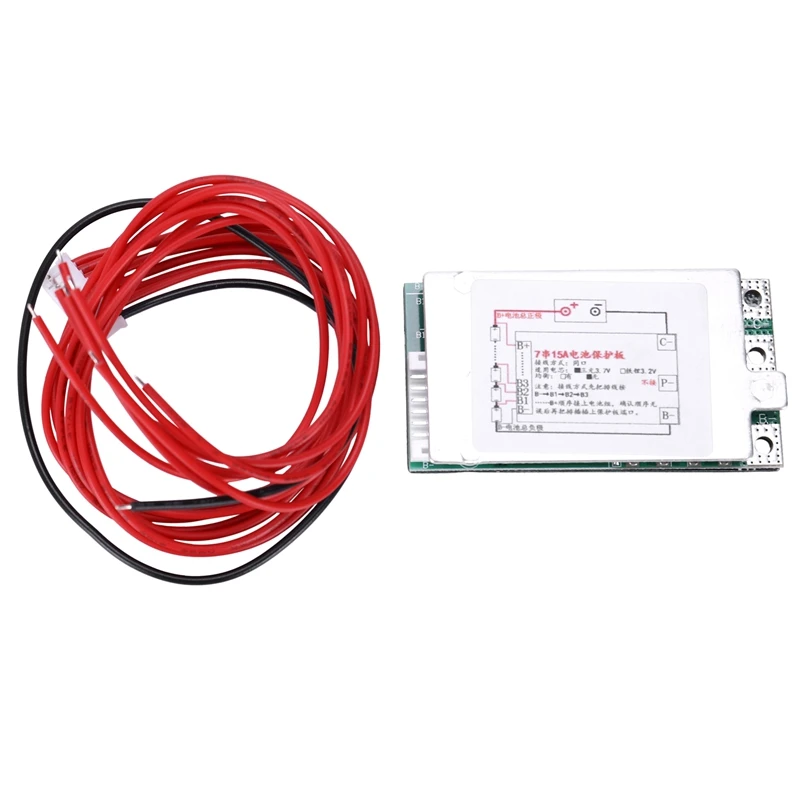 7S 24V 15A литий ионная литиевая батарея Защитная плата BMS PCB для