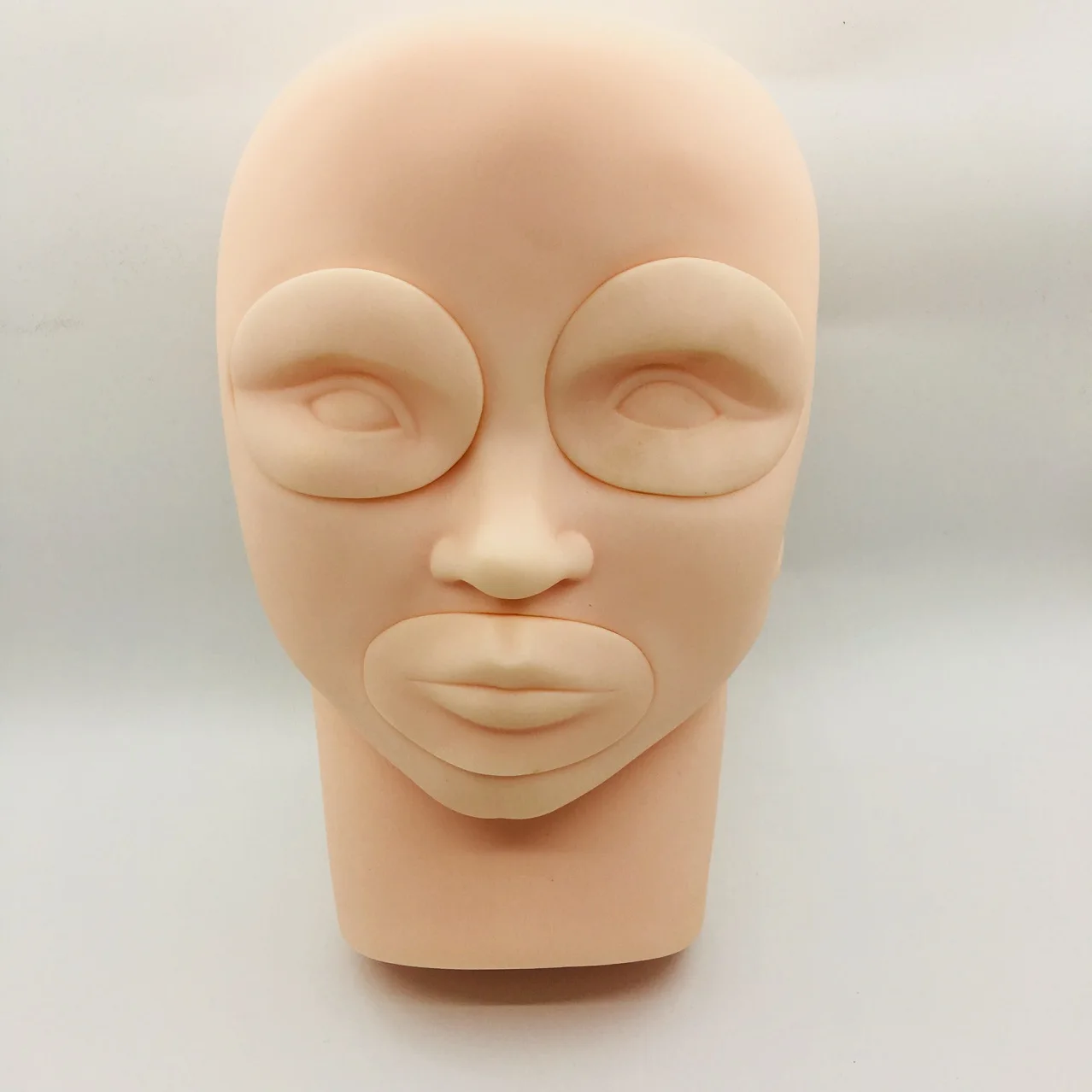

Munsu Head Dummy Head Silica Gel Eyebrow Eye And Lip Splittable Practice Skin Supplies Beginners Exercise Tool Thick