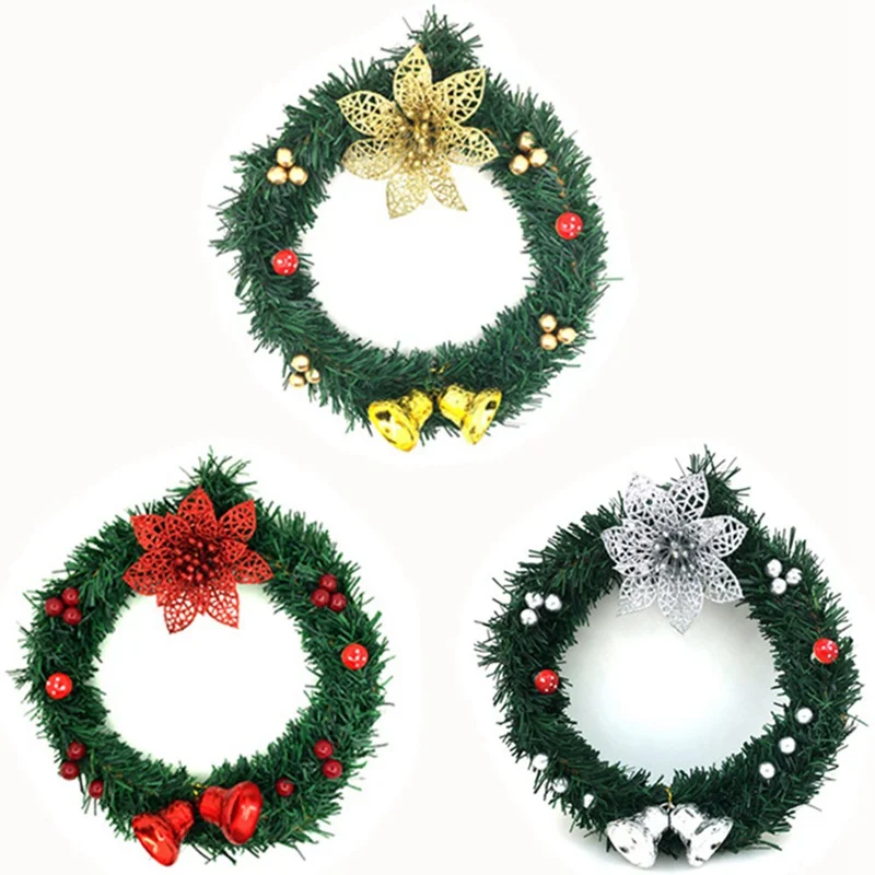 Рождественский Декор Рождественский подарок венок ручной работы ГИРЛЯНДА Decoracion Merry Christmas Happy новогодний орнамент