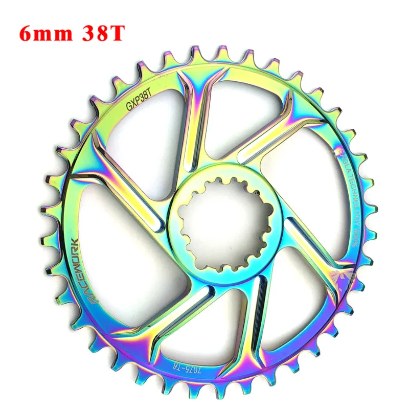 RACEWORK 6 мм GXP горный велосипед передняя Звездочка 32/34/36/38T для SRAM GXP GX Орел XX1 X9 модными принтами XO X01 шатун со звездочкой MTB велосипедная звездочка цепной передачи