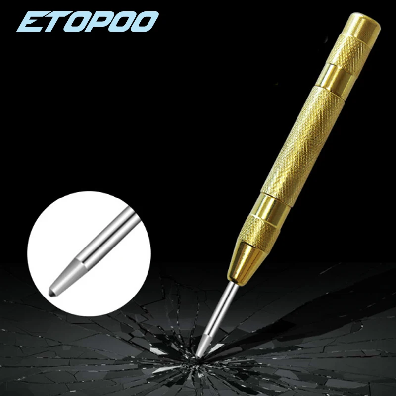 

HSS Center Punch Stator Punching Automatic Center Pin Punch Spring Loaded Marking Drilling Tool