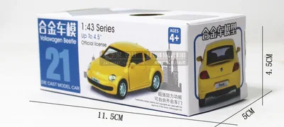 Caipo металлический автомобиль сбывается 1: 43 коллекция-Маленький Автомобиль SUV 21 Volkswagen Beetle