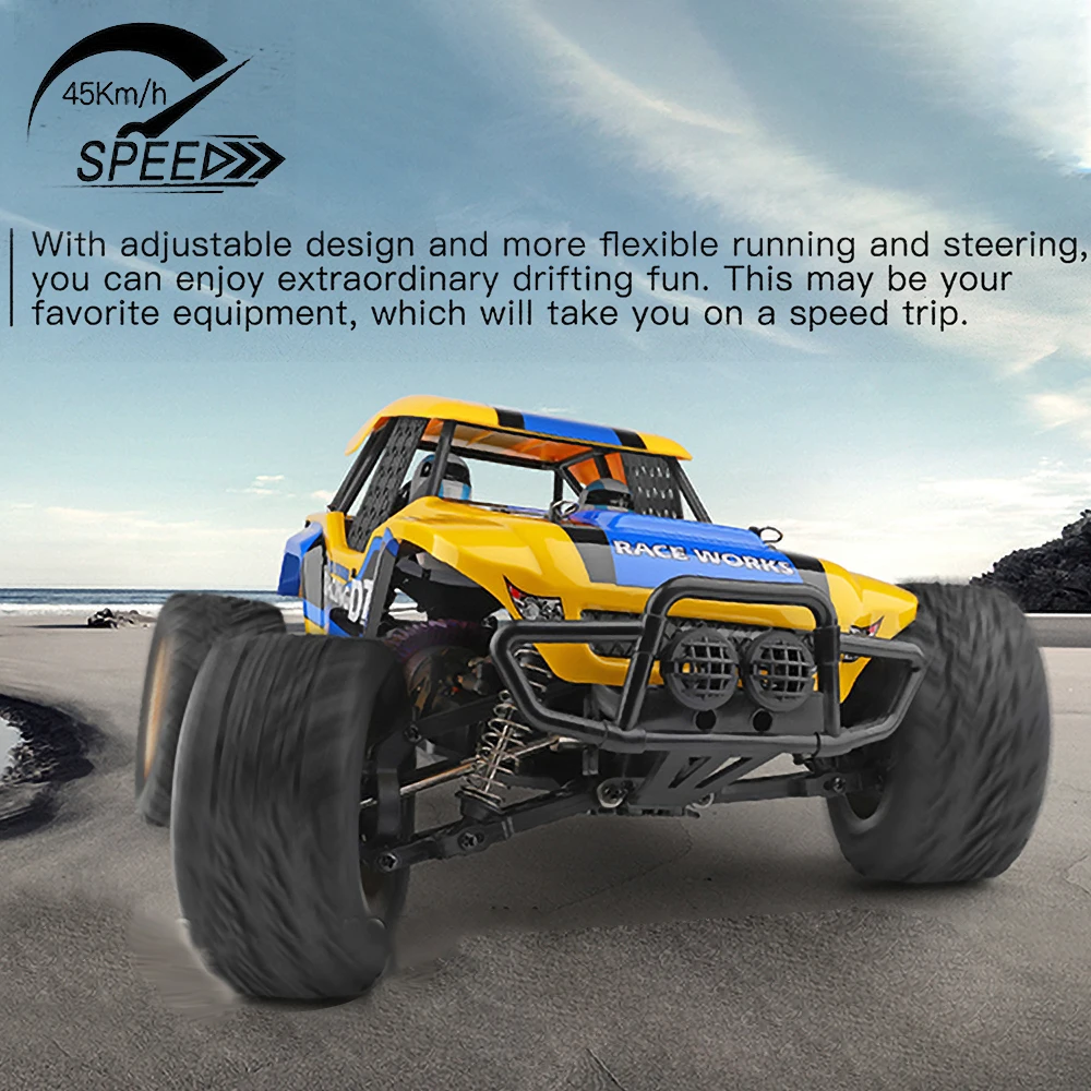 WlToys 12402A D7 1/12 RC автомобиль 2 4 г 4WD USB Buggy Crawler автомобиля 550 мотор 45км/ч Высокая
