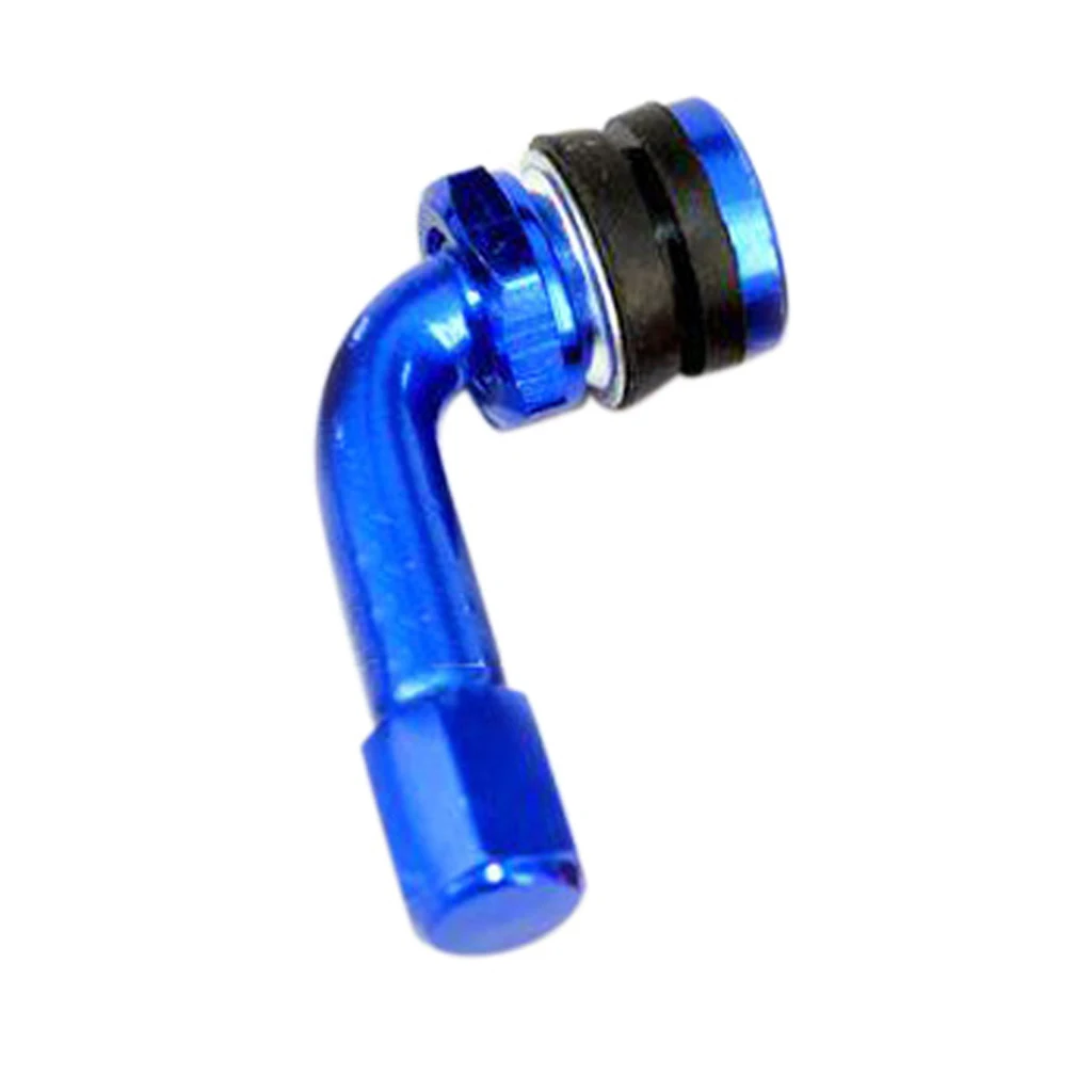CNC Aluminium Motorcycle Car Wheel Rim Tyre Tire Valve Stems Blue/Red