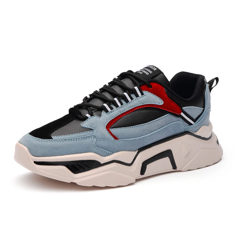 Blue Popular Men Casual Shoes Trainers Male Sapato Masculino Walking Sneakers Krasovki Designer Light Men Shoes Hot Ayakkab Erkekler - Цвет: Blue