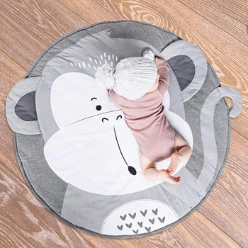 

Kid Soft Carpet Rugs Cartoon Animals Play Mats Child Crawling Blanket Carpet Kids Room Decoration Toys Storage Bag