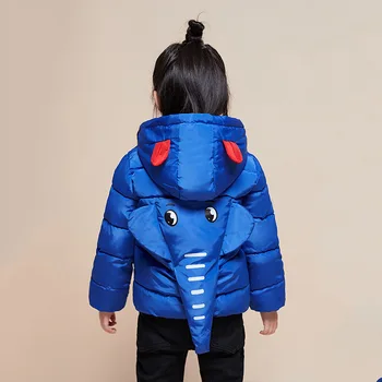 

Kids Winter Jacket Baby Jas Girls Coat 2-7T Winter Coat for Girls Cute Elephant Trunk Boy Jacket Coats Cotton Down Girl Jackets