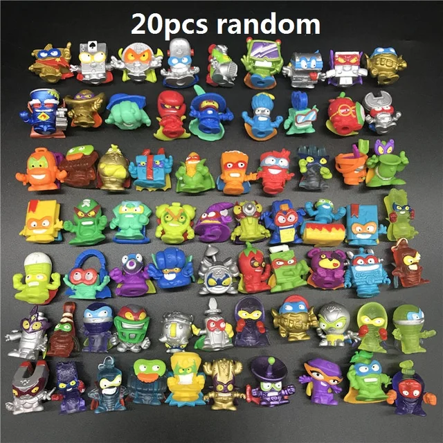 10-50pcs Original Superzings Superthings Action Figures 3CM Super Zings Garbage Trash Collection Toys Model for Kids Gift 20pcs random