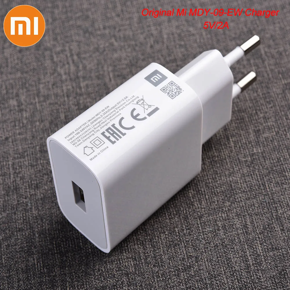 Оригинальное зарядное устройство USB Xiaomi 5 В/2 А EU адаптер Micro кабель передачи