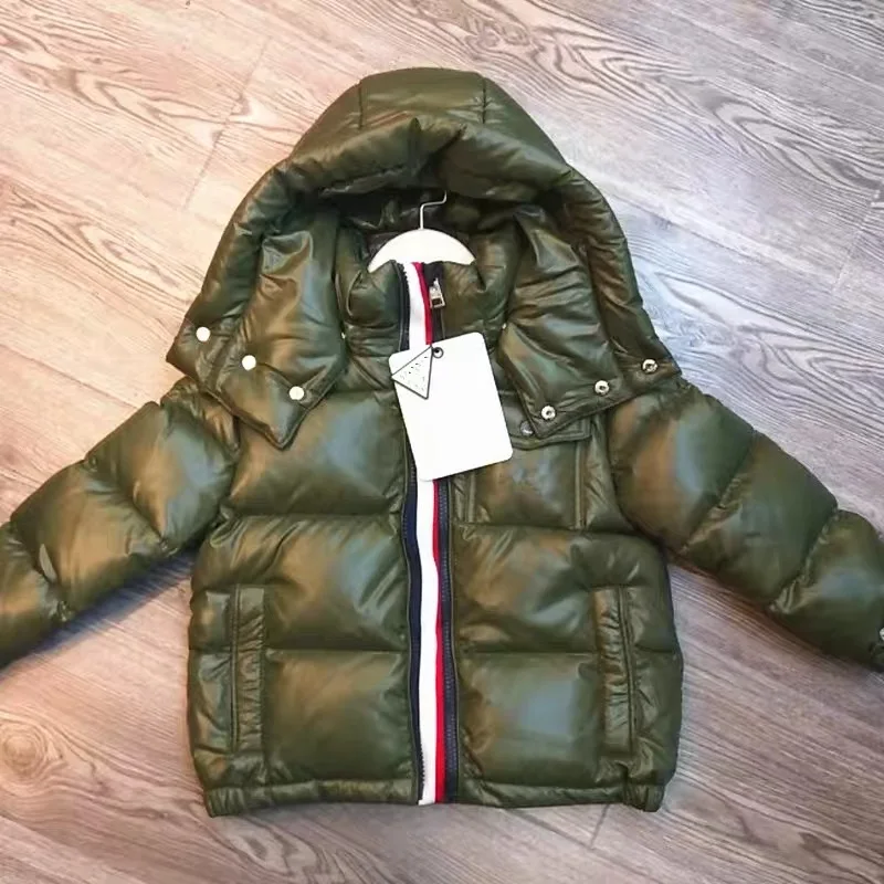 Пуховые куртки на утином пуху для детей 90% г. Теплые зимние пальто девочек