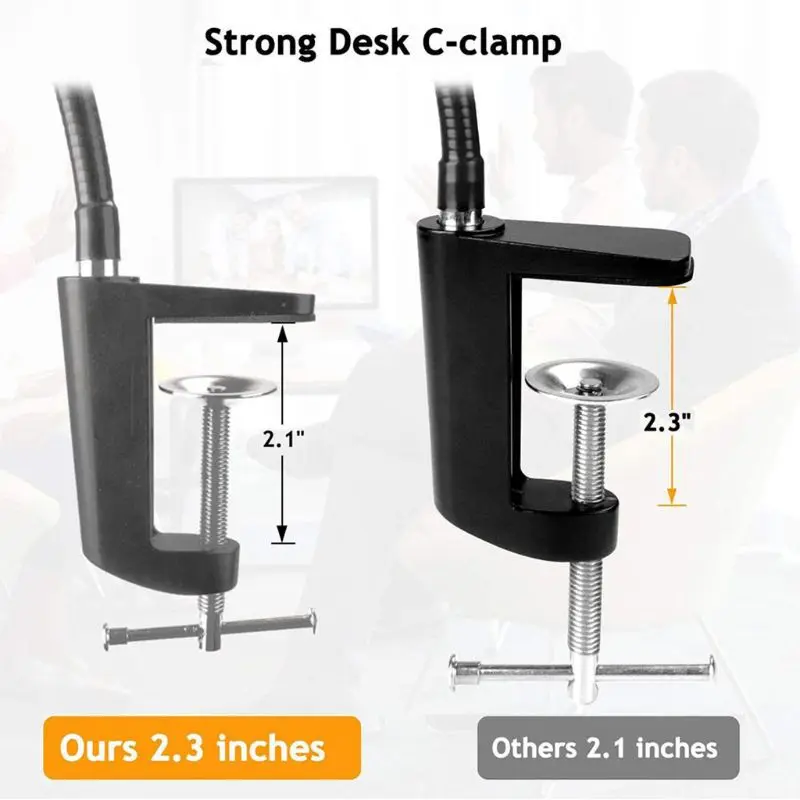 Webcam Bracket for Logitech Webcam Brio 4K C925e C922x C922 C930e C930 C920 Desk Jaw R9CB