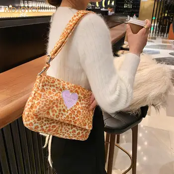 

Youth Ladies Simple Versatile Bag Retro Animal Pattern Crossbody Shoulder Bag Women Flap Messenger Purse Handbag