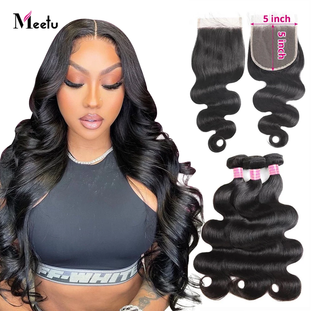 meetu-5x5-closure-with-bundles-malaysian-body-wave-bundles-with-transparent-lace-closure-human-hair-bundles-with-closure-nonremy