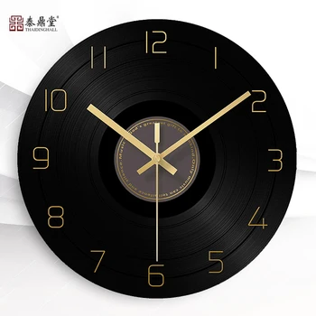 

Nordic Silent Decor Wall Clock Modern Design Black Minimalist Wall Clock Industrial Round Orologio Parete Wall Watch JJ60WC