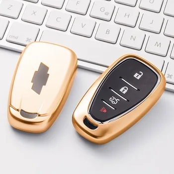 

High Quality TPU Car Smart Key Cover Shell Keychain Accessories For Chevrolet Equinox Trax Malibu Cruze Orlando Trailblazer