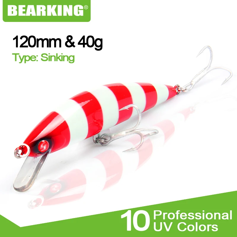 Bearking брендовая жесткая рыболовная приманка 1 шт. 12 см 40 г|crank bait|fishing baitfishing wobblers |