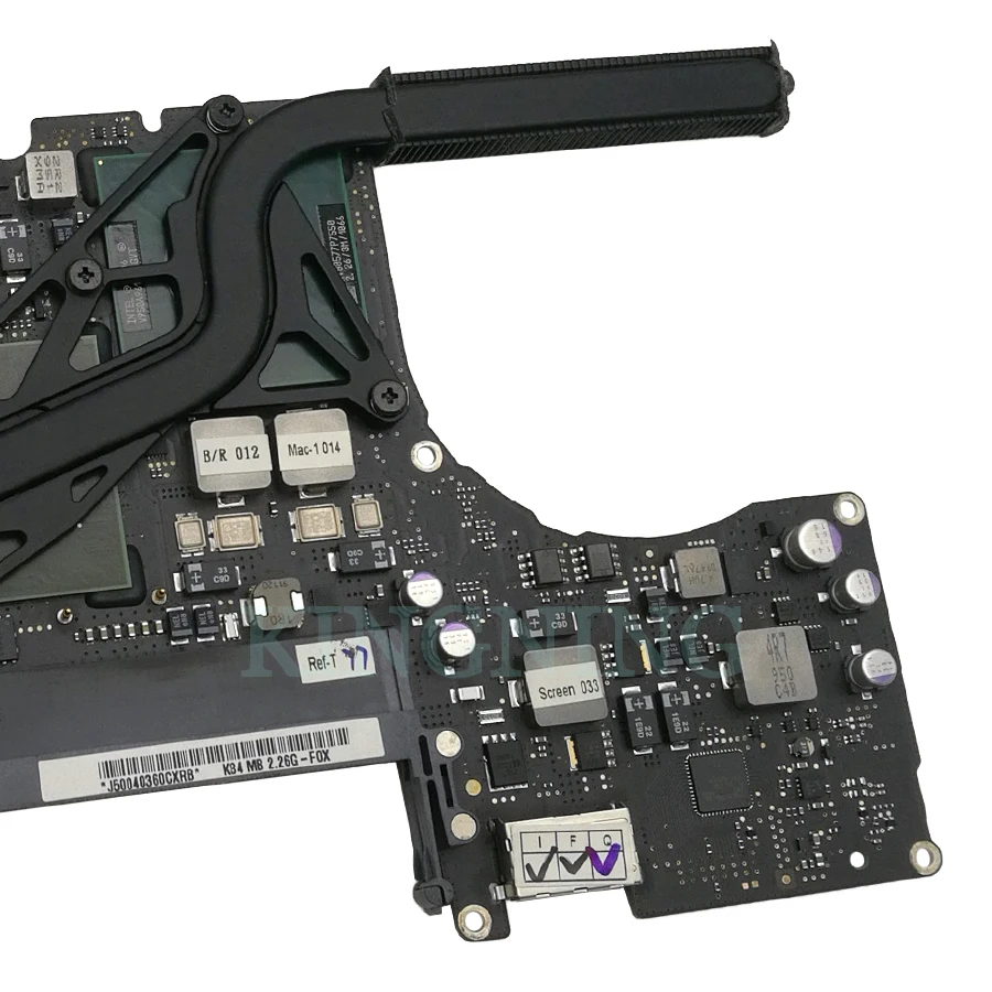 Протестированная материнская плата с теплоотводом для Macbook 1" A1342 материнская плата 2,26 ГГц P7550 820-2883-A 820-2567-A год 2009