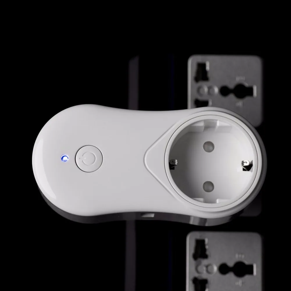Intelligent Wireless WiFi Timer Socket Home Office Alexa App Remote Control Power Switch AC 100-240V 50/60Hz EU Plug