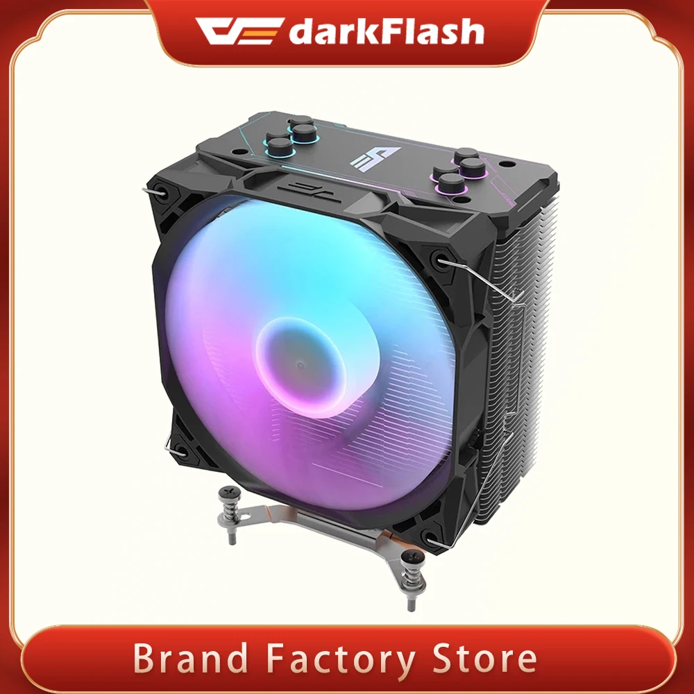 Кулер Darkflash S11 Для процессора кулер с 4 тепловыми трубками контакта 12 см радиатор