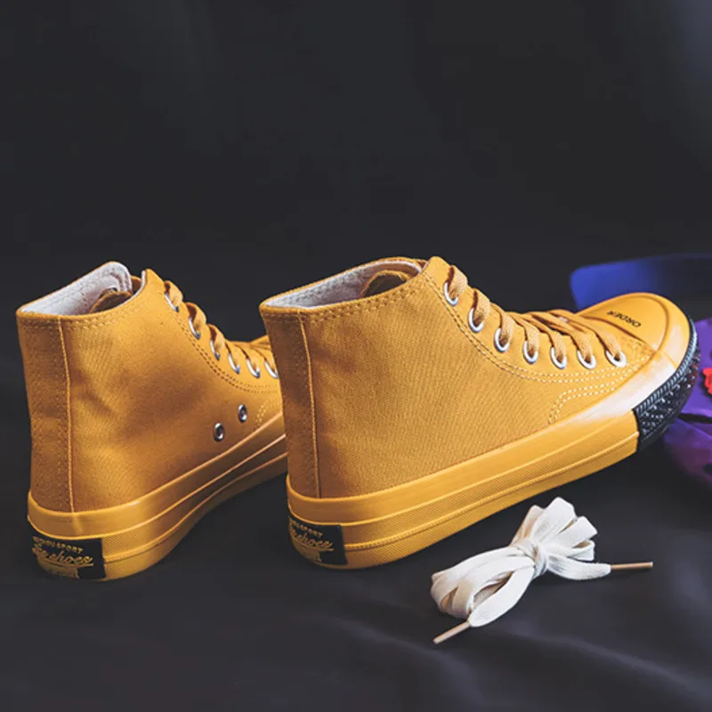 

High Woman Shoes Casual Top Sneakers Cavans 2020 Spring Female Casual Shoes White Canvas Sneakers