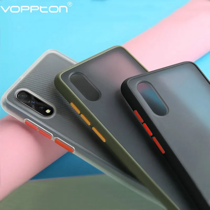 Матовый полупрозрачный чехол для VIVO V17 Neo Pro Чехол Телефона Силиконовая Рамка