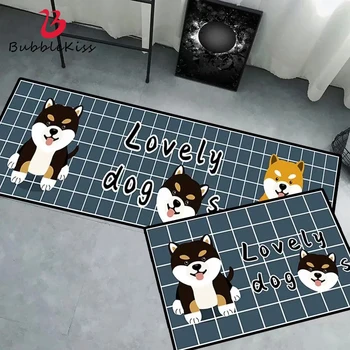 

Bubble Kiss Kitchen Carpet Cartoon Geometry Printing Rugs Living Room Door Mat Modern Home Decor Carpets Oil-absorbing Area Rug