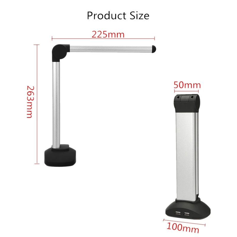  Portable High Speed USB Book Image A4 Document Camera Scanner With 8.0MP Camera School Office Libra