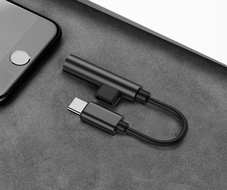 Type c 3,5 мм aux адаптер 2 в 1 USB C кабель Aux аудио конвертер для наушников для Xiaomi mi9 samsung S10 huawei P30