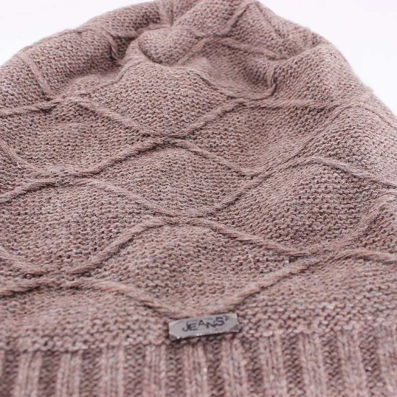 Модные мужские зимние шапочки Skullies, вязаные красивые мягкие хлопковые женские теплые шапочки, фирменные черные полосатые мужские шапочки