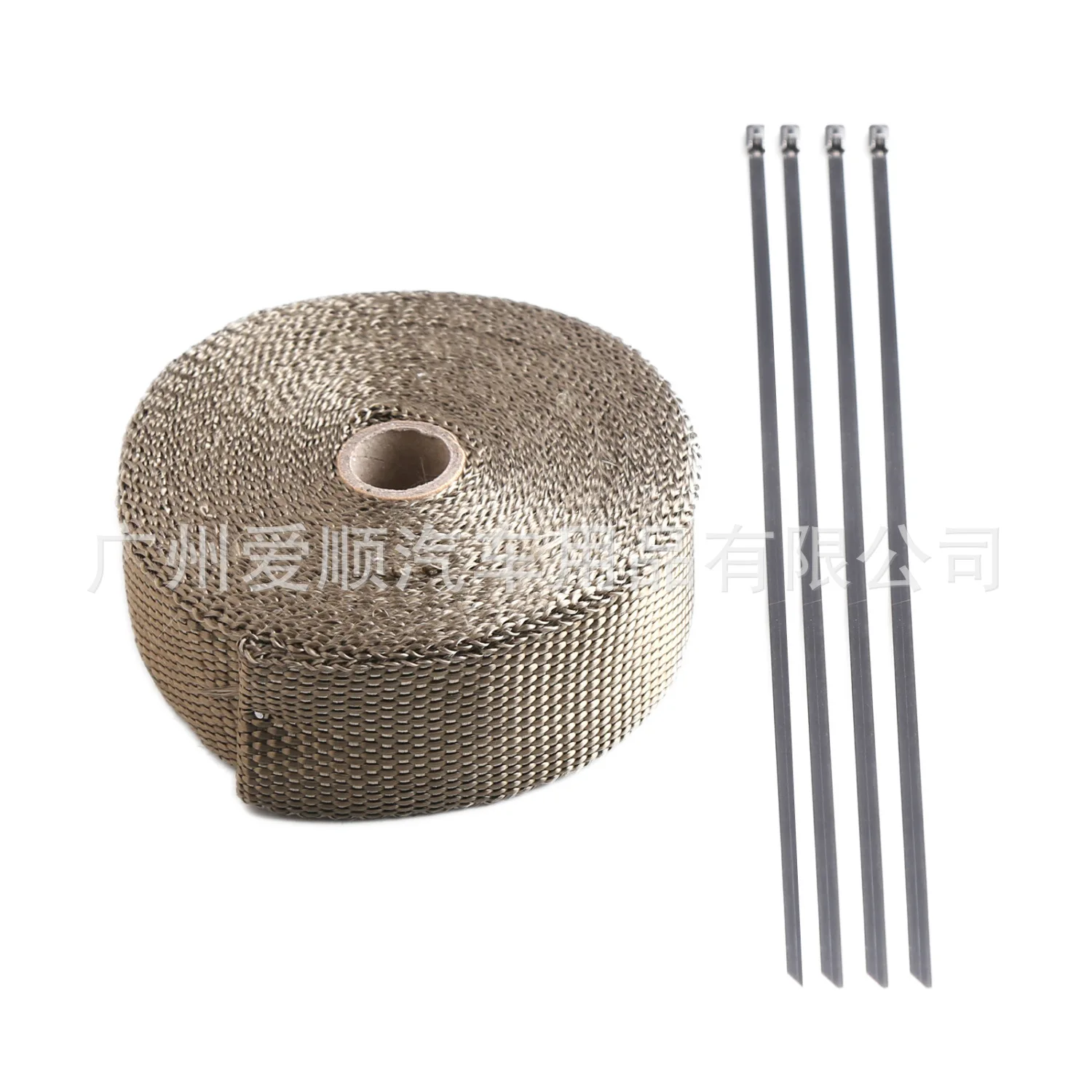 

Titanium Gold Musa Basjoo Cloth Exhaust Pipe Insulated Cloth Wrapper Musa Basjoo with Anti-Radiation Thermal Heat Resistant with
