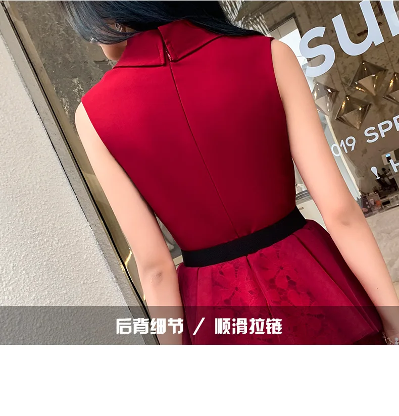 Robe De Soiree короткое платье для выпускного вечера кружевное до колена с v-образным вырезом на молнии сзади элегантное бордовое вечернее платье без рукавов с поясом ES3048