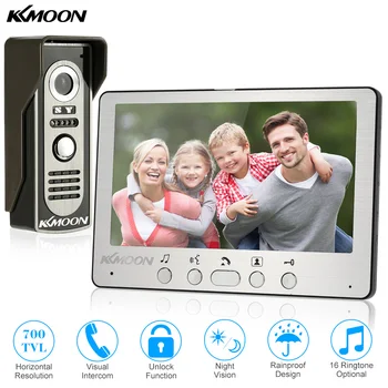 

7'' TFT LCD Wired Video Door Phone Visual Video Intercom Speakerphone Intercom System With Indoor Monitor Outdoor IR Camera