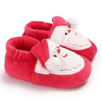 

Newborn Baby Infant Boys Girls Christmas Snow Boots Crib Shoes Prewalker Booties