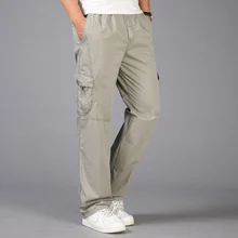 Летние модные мужские брюки, повседневные хлопковые длинные штаны, прямые Джоггеры для мужчин, подходят размера плюс 5xl 6xl, деловые брюки для мужчин