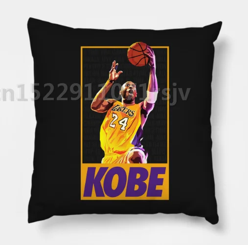 

Kobe Bryant NBA LA Lakers Basketball Design Pillow Case Cotton Made Pillow Case 45X45cm,55X55cm(Two side)
