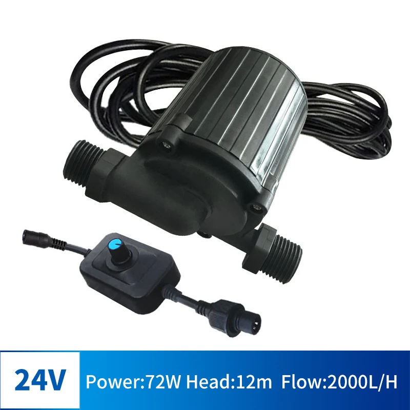 

DC 24V Water Heater Booster Pump High Temperature Floor Heating New Energy Vehicle Circulating DC Water Pump
