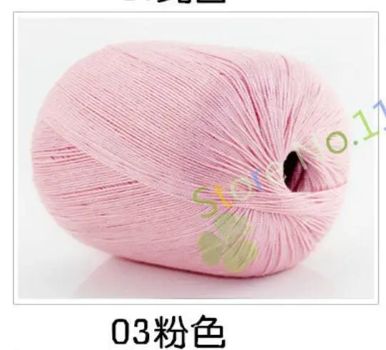 5 шт.* 50 г пряжа для вязания linha de croche шелковая нить для наращивания вязания игл вязание хлопок ручная работа белье t50 - Цвет: 03