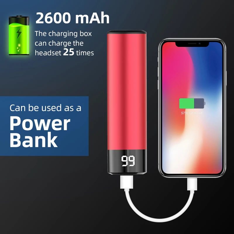 ANKNDO Q67 TWS Bluetooth наушники мини беспроводные наушники 3d стерео бас Музыка гарнитура спортивные наушники Powerbank для Iphone Xiaomi