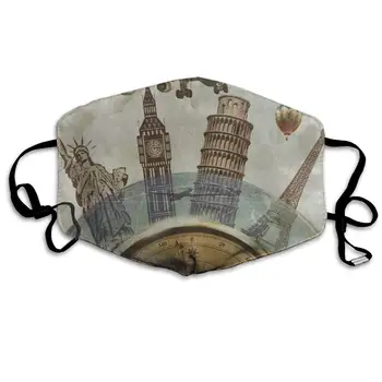 

ZHOUSUN Dustproof Travel Around The World Mouth Cover Mask Protective Warm Windproof Mask