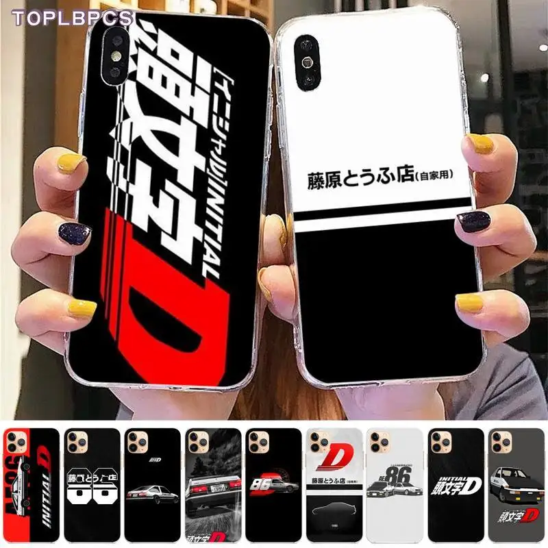 TOPLBPCS Hot Japan Initial D Аниме роскошный чехол для телефона iPhone 8 7 6 6S Plus X 5S SE 2020 XR 11 pro XS